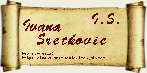 Ivana Sretković vizit kartica